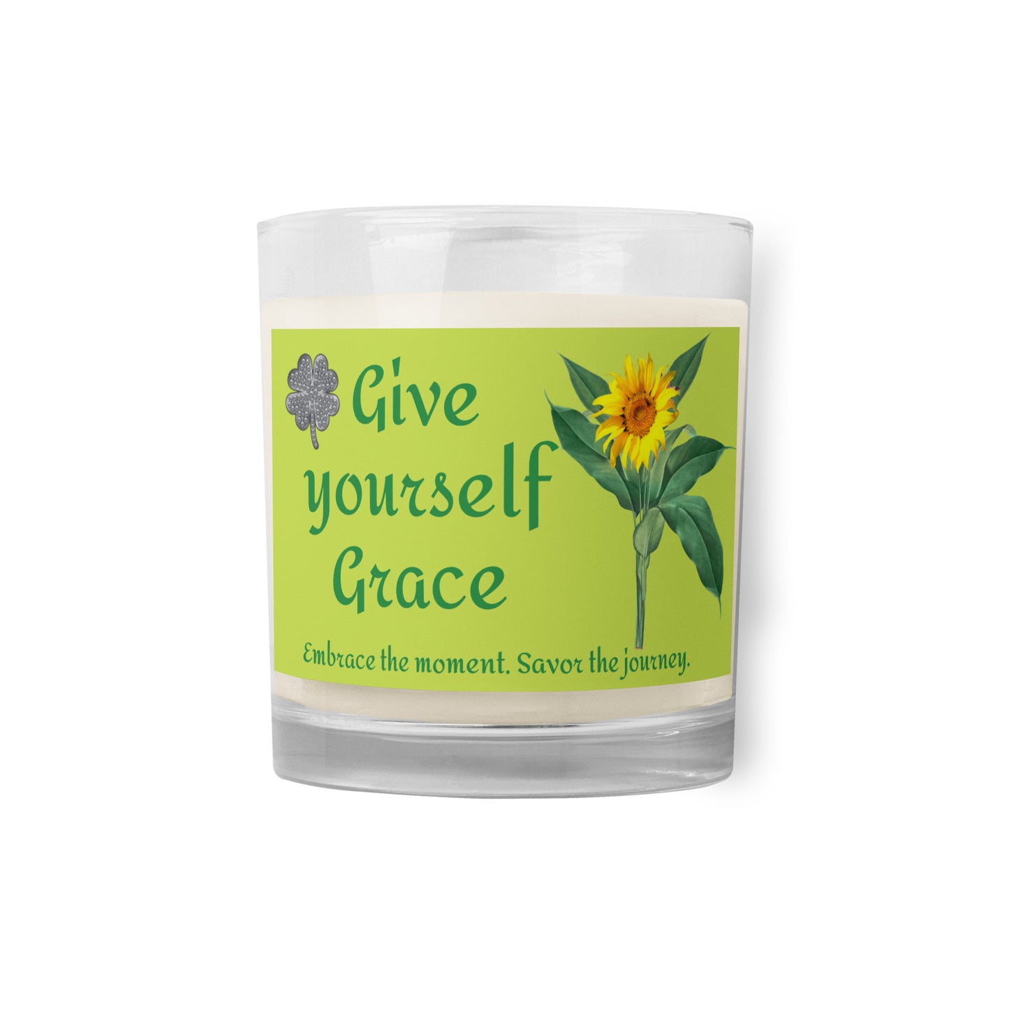 Give Yourself Grace Glass jar soy wax candle