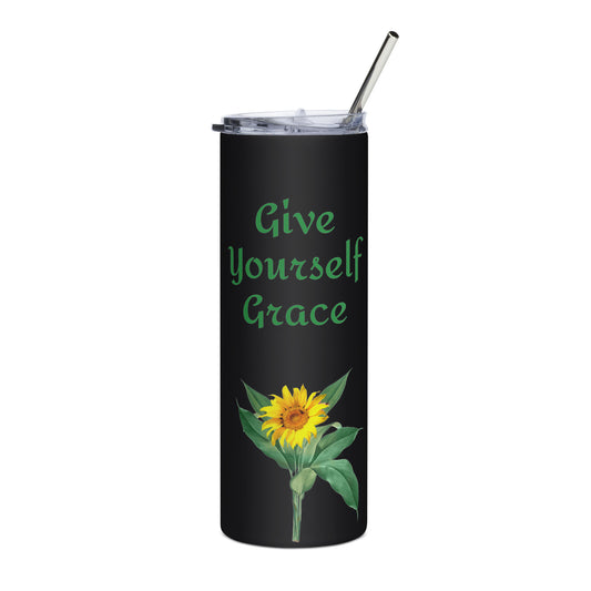 Give Yourself Grace Stainless Steel Tumbler